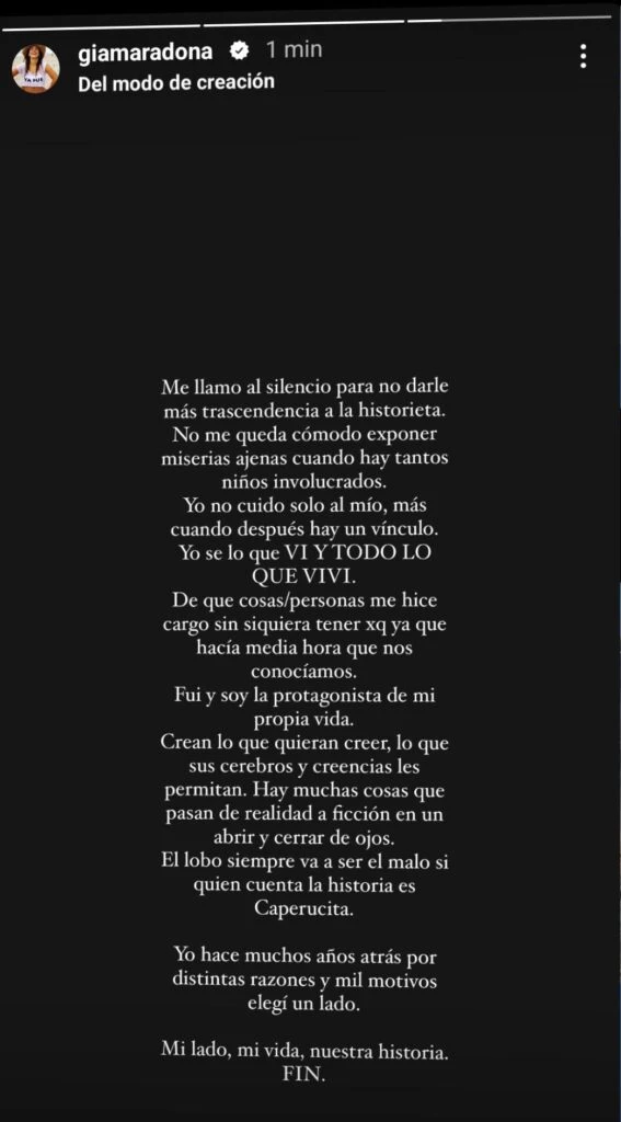 GIANINNA MARADONA LE TIRO CON TODO A JIMENA BARON. PARECEN IRRECONOCILIABLES.
