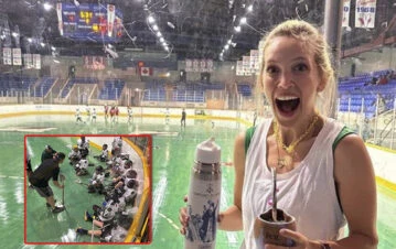 Luisana Lopilato reveló con una serie de fotos cuál es el deporte "canadiense" favorito de su hijo Noah