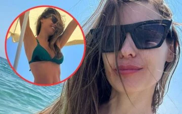 Las fotos de Pampita en bikini desde las playas de Ibiza en sus vacaciones de "soltera"