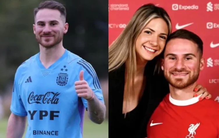 La foto que encendió rumores de compromiso entre Mac Allister y Ailén Cova.