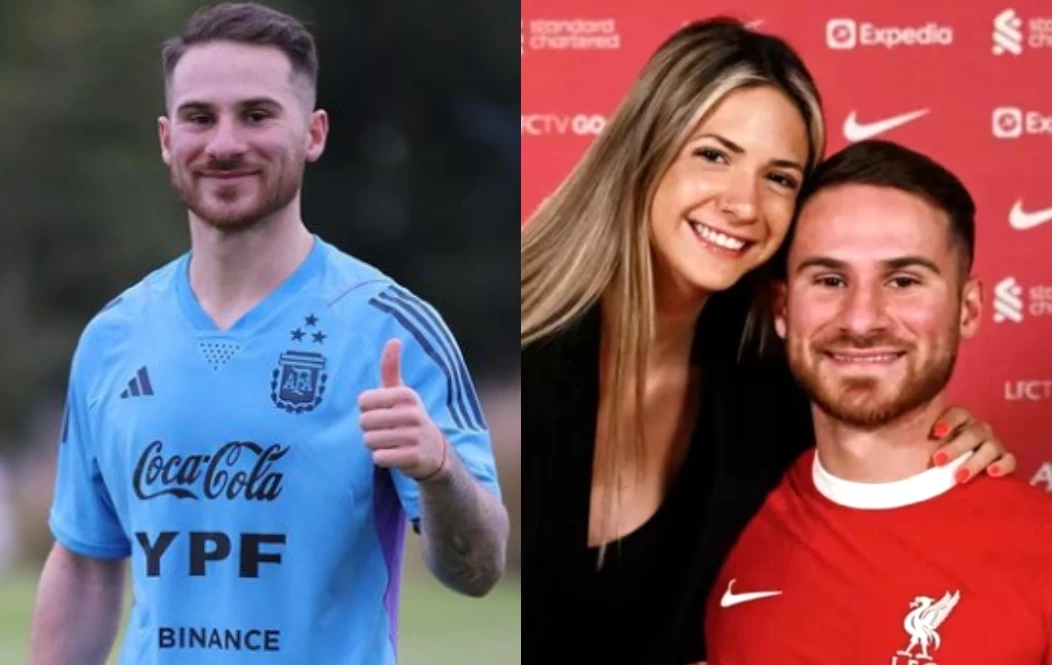 La foto que encendió rumores de compromiso entre Mac Allister y Ailén Cova.