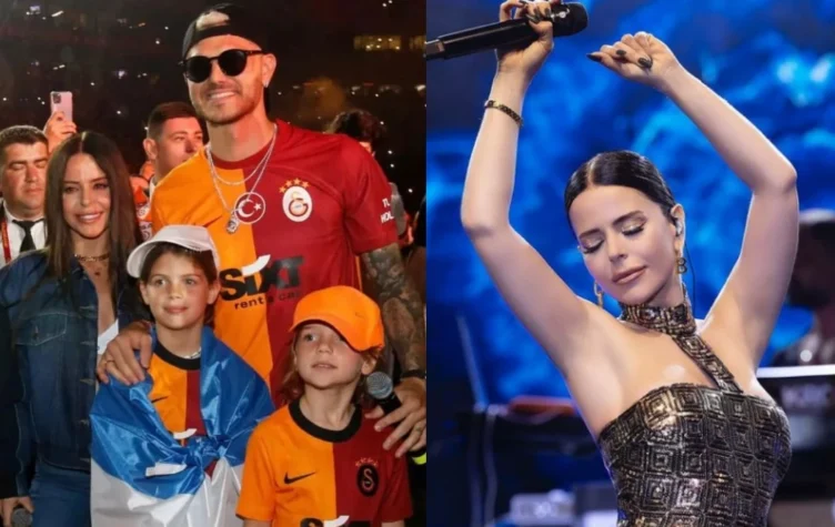 Quién es la cantante turca que aparece en los festjos con Mauro Icardi.