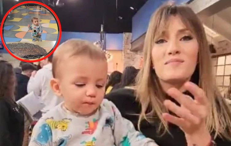 El hijo de Mica Viciconte dio sus primeros pasos en vivo y sorprendió a todos