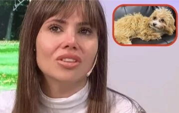 Romina Uhrig explicó por qué el perro Caramelo estaba en estado calamitoso: "El tiene pelo de..."