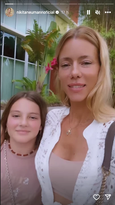 El tierno momento de Nicole Neumann e Indiana Cubero