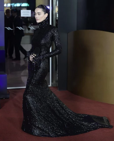 Priscila Crivocapich en los Martín Fierro