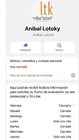 Qué dice el WhatsApp de Aníbal Lotocki