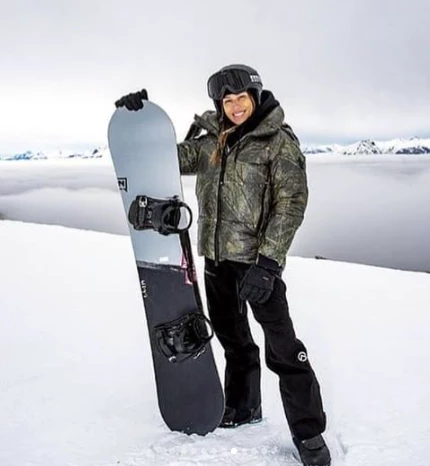 Pampita de vacaciones en Villa La Angostura