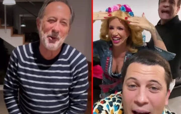 Video: Flor Peña y Darío Lopilato se burlaron de Guillermo Francella tras la consagración de River