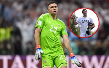 El Dibu Martínez presentó su mate bien argento en Inglaterra y revolucionó las redes