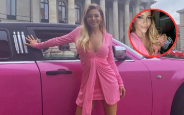 Cómo es la excéntrica limusina con la que Evangelina Anderson viajó por Múnich