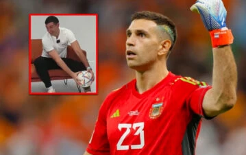 Dibu Martínez presentó su tatuaje en honor al Mundial y revolucionó a todo Bangladesh