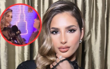 El descuido fashion de Julieta Poggio en la fiesta de los Martín Fierro: "Me salvó mi mamá"