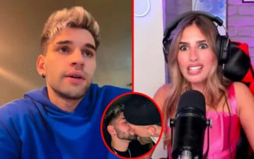 La bronca del ex de Julieta de GH luego de que se burlara de su foto besando a un chico