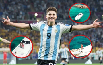 Las soñadas vacaciones de Julián Álvarez con su novia tras contratar un yate mega top en Italia