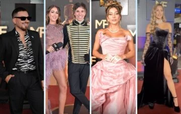 Los espectaculares looks de los famosos en la alfombra roja de los Martin Fierro