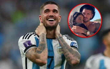 Aseguran que Rodrigo de Paul se tatuó el nombre de Tini en una zona íntima: dónde se lo hizo