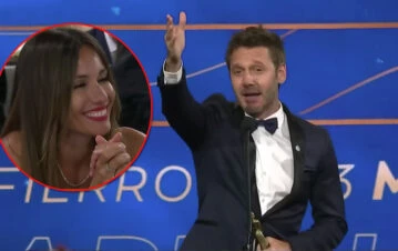 Benjamín Vicuña contó por qué le dijo “amor” a Pampita en los Martín Fierro