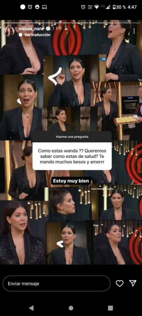 Wanda Nara rompió el silencio sobre su enfermedad