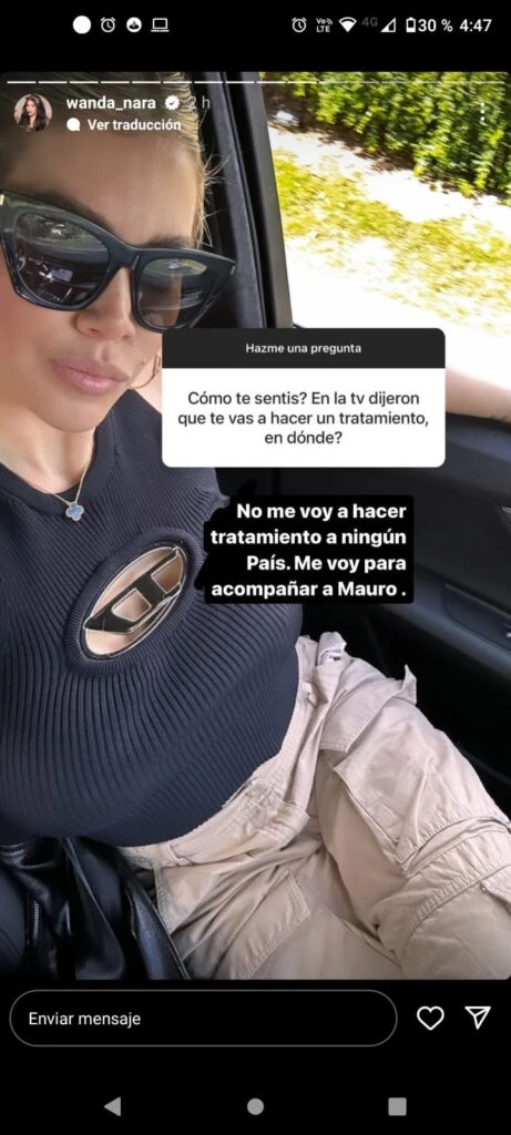 Wanda negó que va a ir a hacerse un tratamiento a Europa