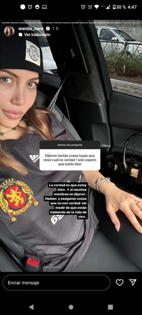 Wanda negó que va a ir a hacerse un tratamiento a Europa