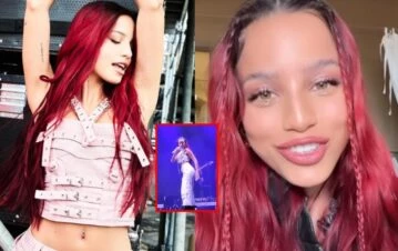 El video del “perreíto salvaje” de Emilia Mernes que terminó en accidente en pleno show