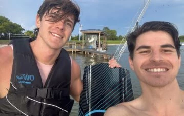 ¡Emocionante! Marcos Ginocchio viajó a Orlando y se reencontró con su hermano mayor