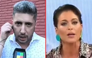 El tenso cara a cara de Jey Mammón y Karina Mazzocco tras denunciarla por una cifra millonaria