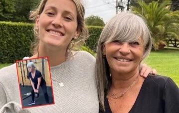 ¡Dale play! El video de la impactante rutina fit de la mamá de Mica Viciconte a los 65 años
