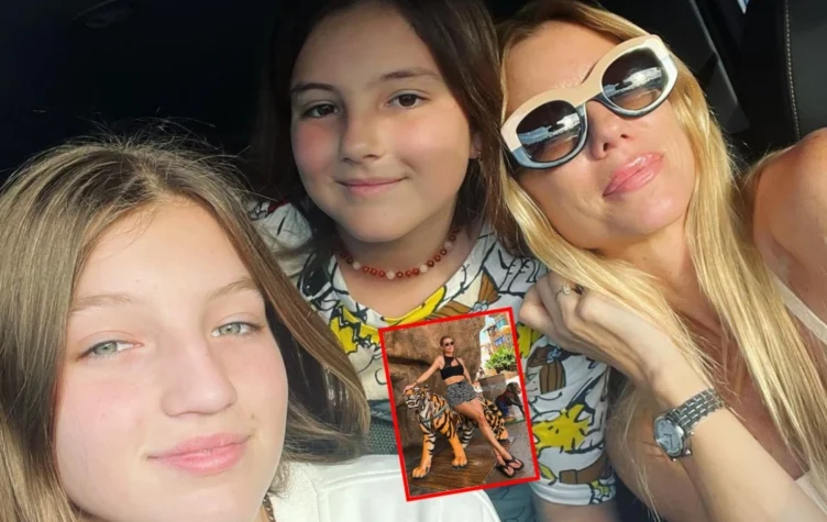 Nicole Neumann se fue a Disney con sus hijas y sin Indiana.