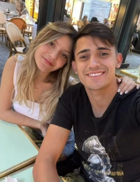 Pablo Solari junto a su ex novia