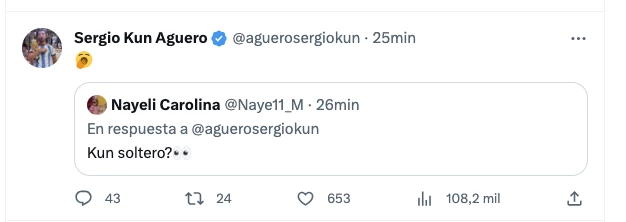 El Kun Agüero se separó de Sofía Calezetti