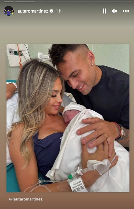 Nació el segundo hijo de Lautaro Martínez