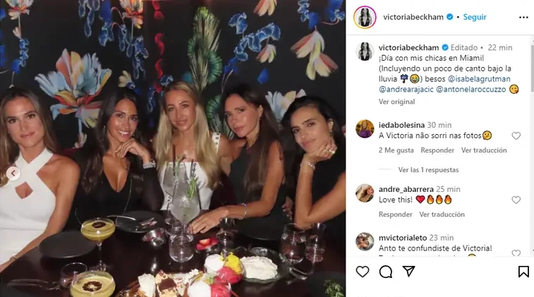 La noche de chicas de Antonela Roccuzzo