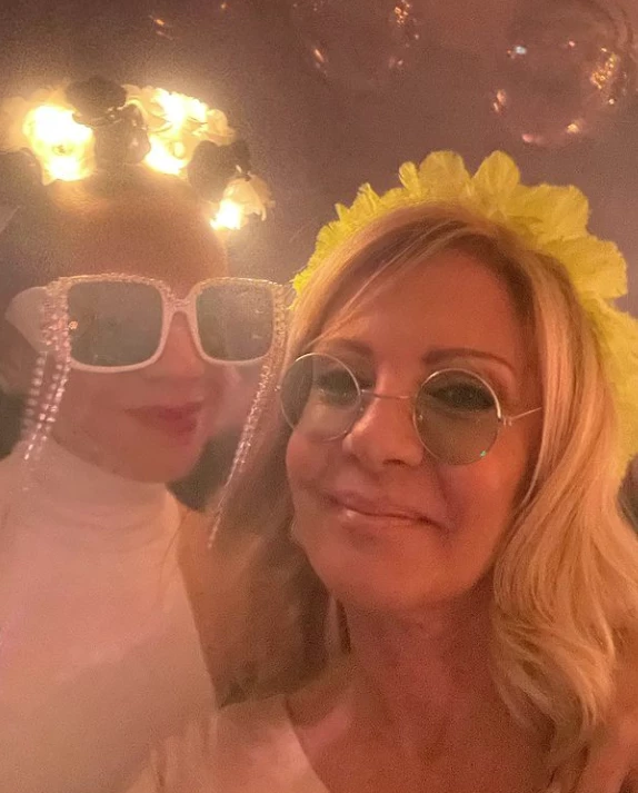 Susana Roccasalvo en el casamiento de su hija Belén