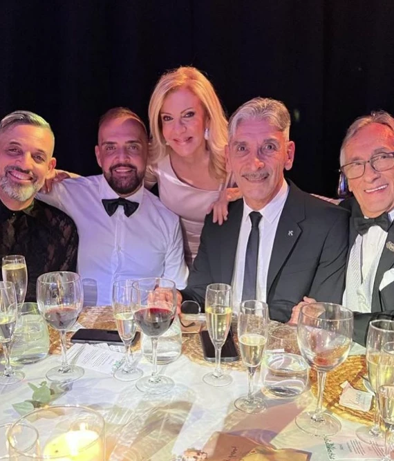 Susana Roccasalvo en el casamiento de su hija Belén