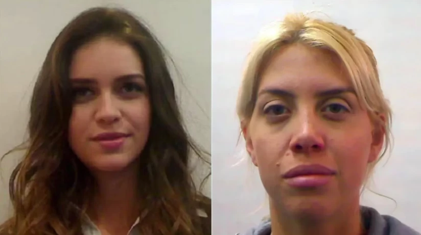 Wanda y Zaira Nara en la foto de su DNI