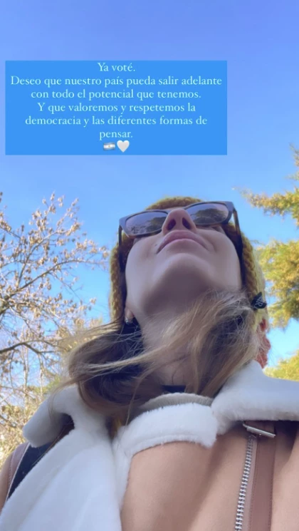 Marcela Kloosterboer fue a votar