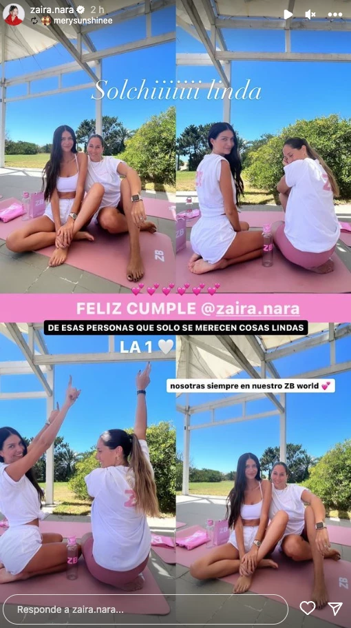 Zaira Nara compartió fotos de su cumpleaños