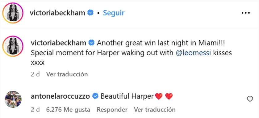 La emoción de Victoria Beckham