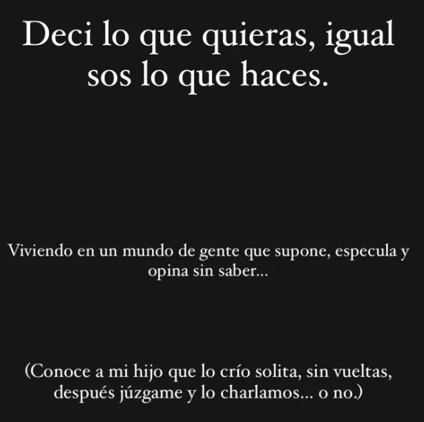 El polémico mensaje que compartió Gianinna Maradona