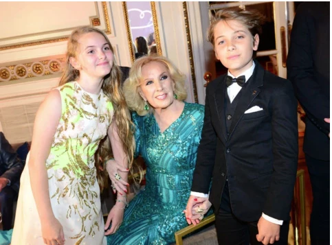 Los hijos de Flor con Mirtha Legrand a fin del año pasado