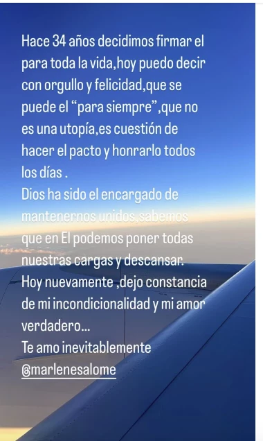 Ricardo Montaner le dedicó un mensaje a su esposa