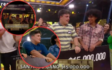 La confesión de Santiago al romper el récord en Los 8 escalones y llevarse 15 millones