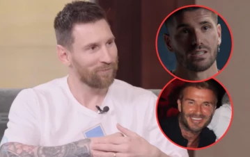 La foto de Lionel Messi junto a Beckham y Rodrigo de Paul que llamó la atención por un detalle