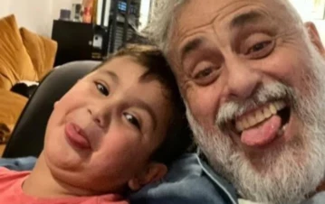Las fotos del reencuentro de Jorge Rial con su nieto después de la guerra familiar con Morena