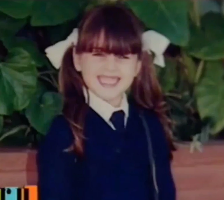 Silvina Luna en su niñez