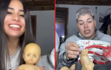 Embarazada, Daniela Celis mostró cómo Thiago practicó cambiar un pañal: "Vamos papito"