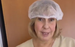 Georgina Barbarossa compartió el video de cómo se preparaba antes de operarse la rodilla