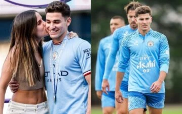Las fotos de las últimas vacaciones de Julián Álvarez y su novia Emilia Ferrero antes de la Premier League